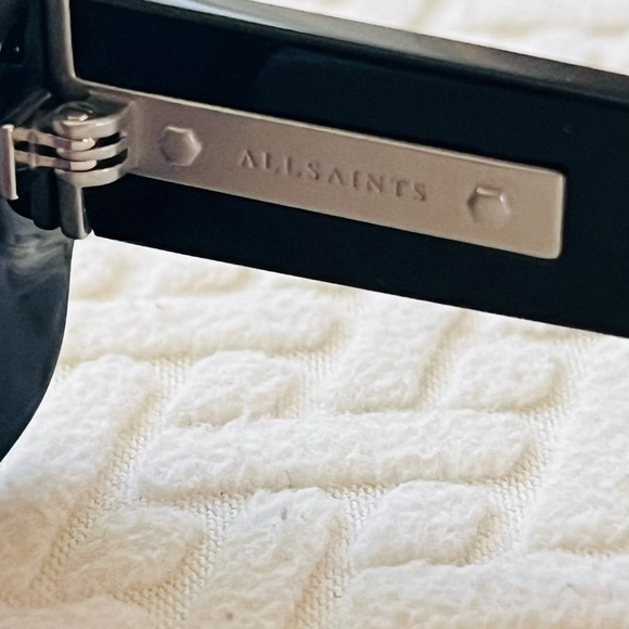 NEW AllSaints Sunglasses Sonic Rectangular Shaped BLACK Men women unisex - Picture 12 of 12